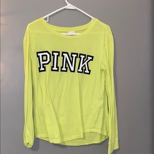 Pink long sleeves neon shirt